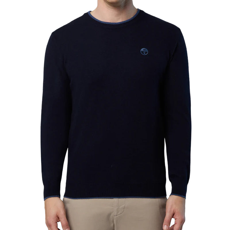 Maglione uomo logo ricamato