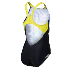 Costume bambina stampa Waves breaking