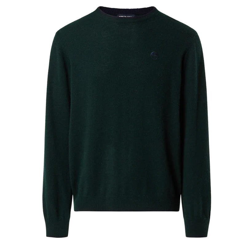 Maglione uomo logo ricamato