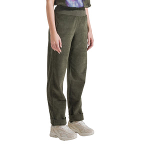 Pantalone donna velluto stretch
