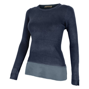 Maglione donna bordo raso