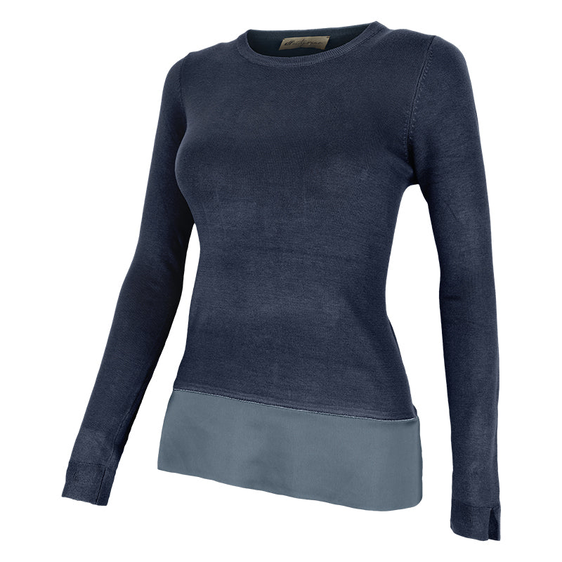 Maglione donna bordo raso