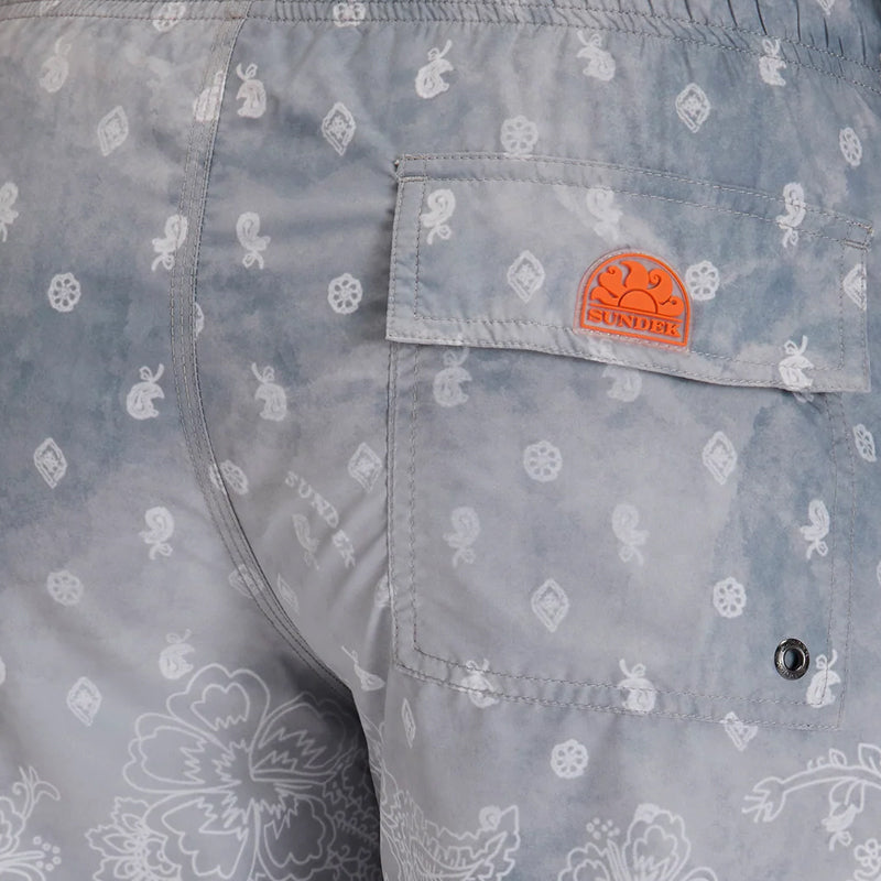 Boxer uomo corto Paisley Bandana