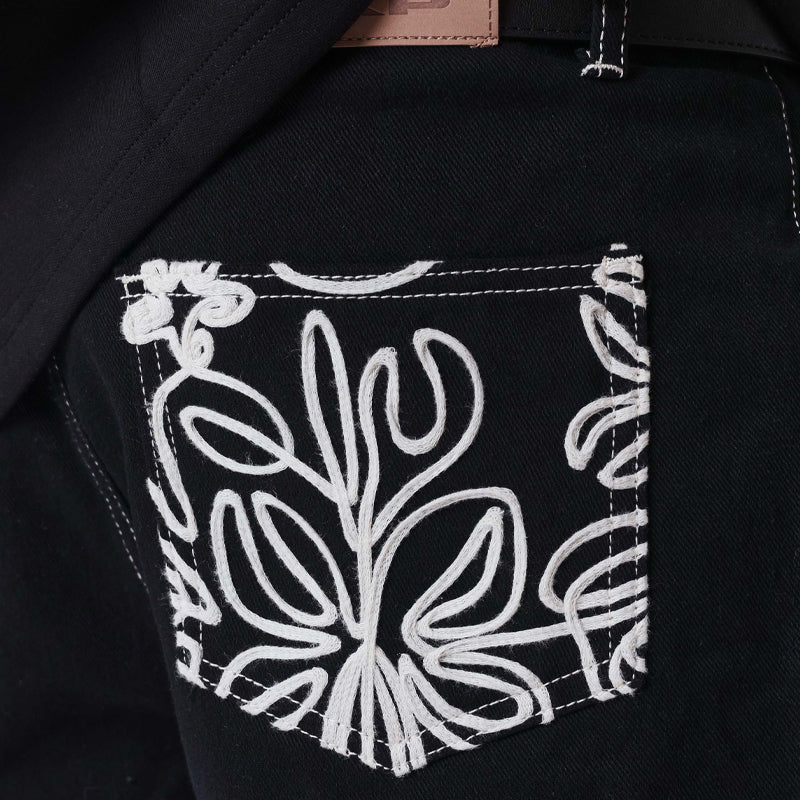 Pantaloncino uomo denim Bandana