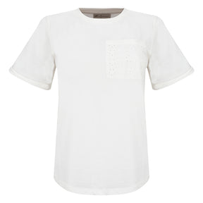 T-Shirt donna pizzo Sangallo