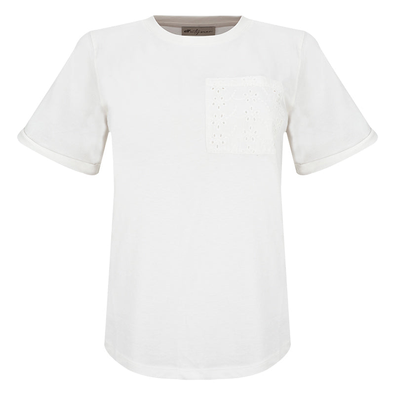 T-Shirt donna pizzo Sangallo