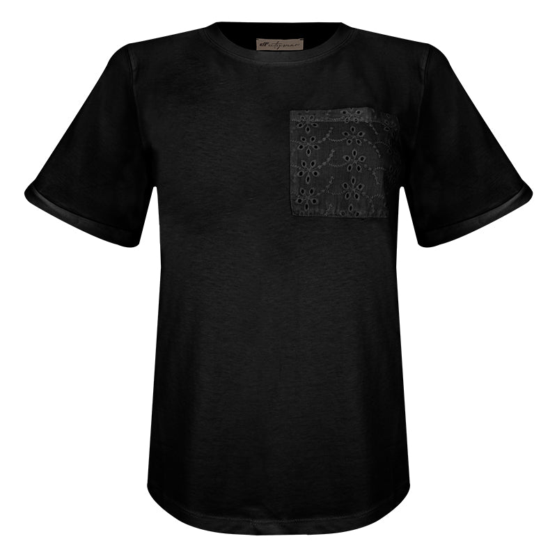 T-Shirt donna pizzo Sangallo