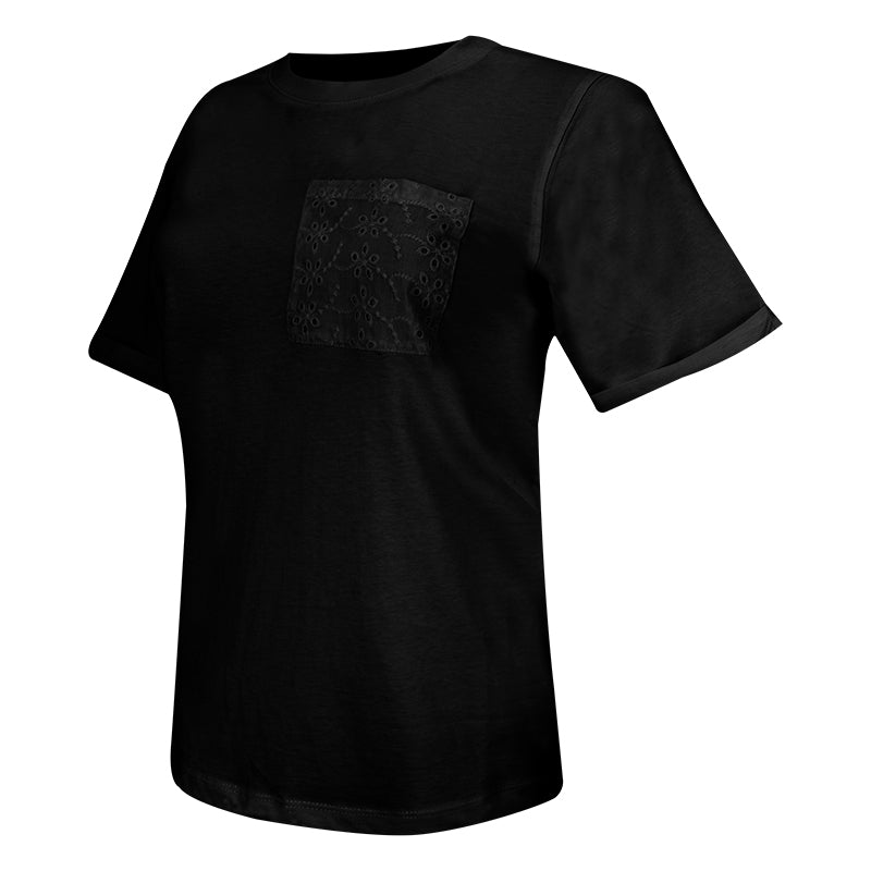 T-Shirt donna pizzo Sangallo