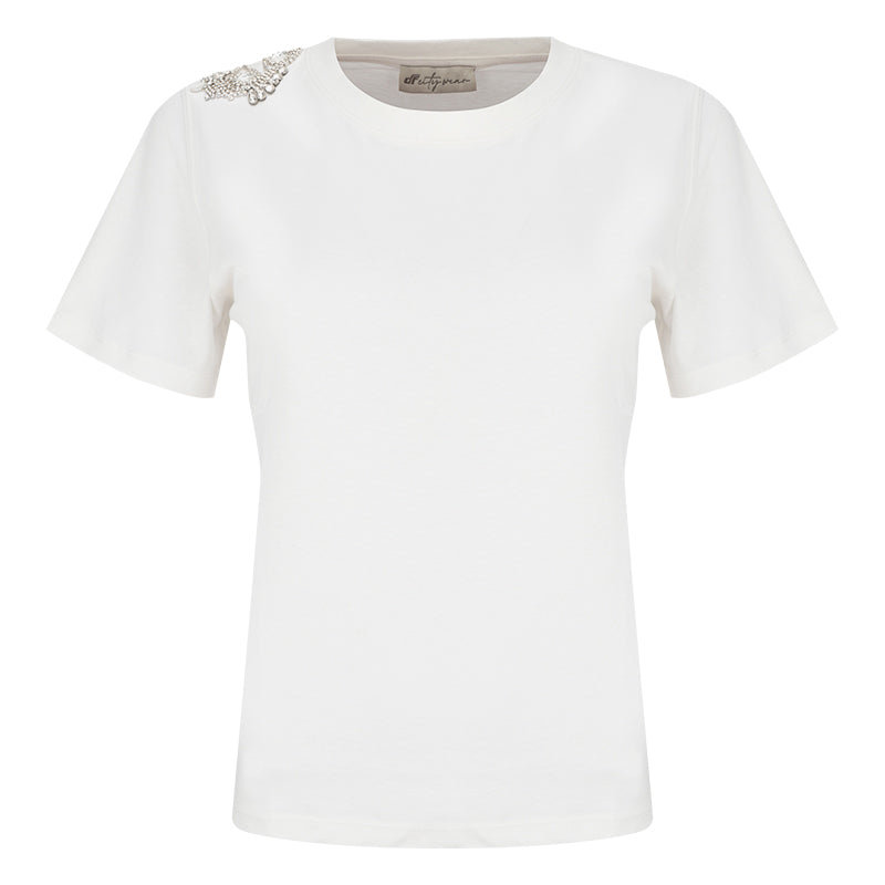 T-Shirt donna strass