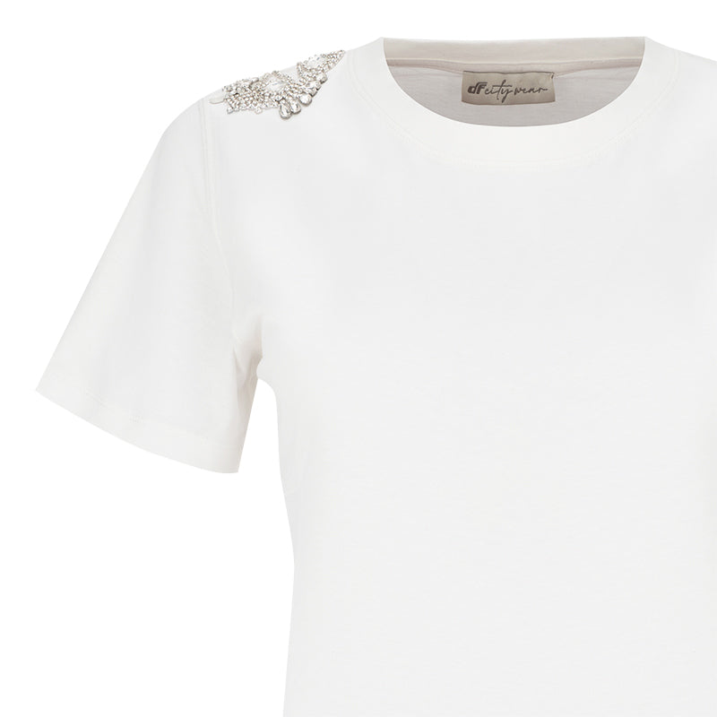 T-Shirt donna strass