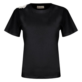 T-Shirt donna strass