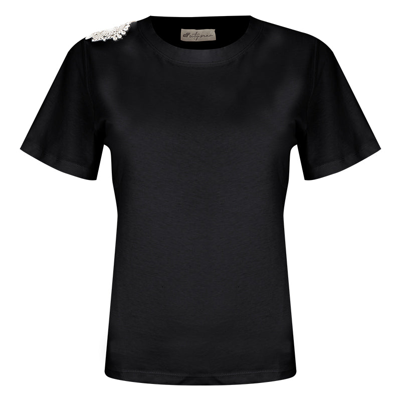 T-Shirt donna strass