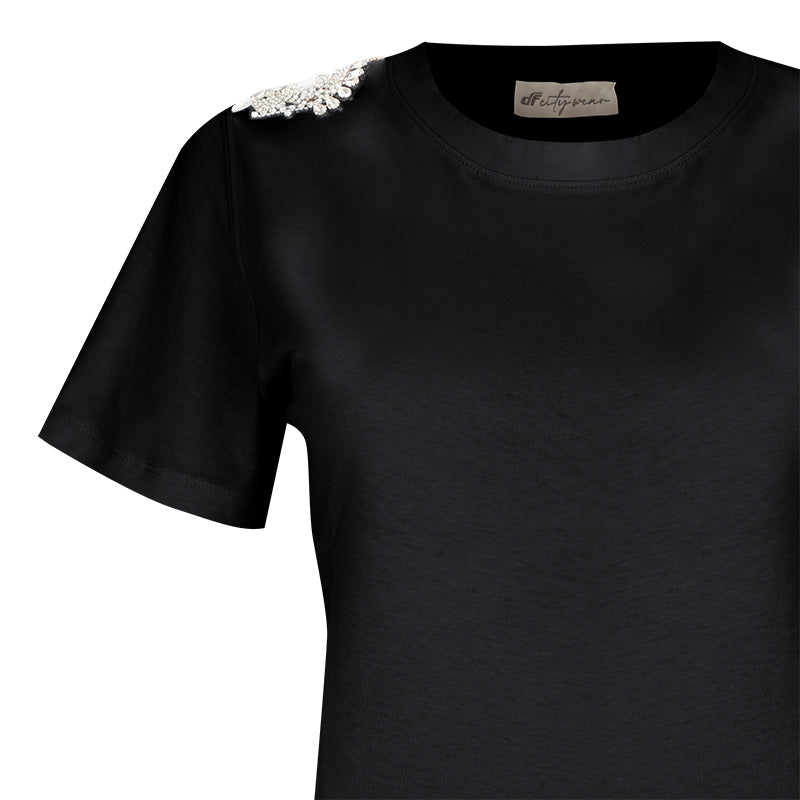T-Shirt donna strass