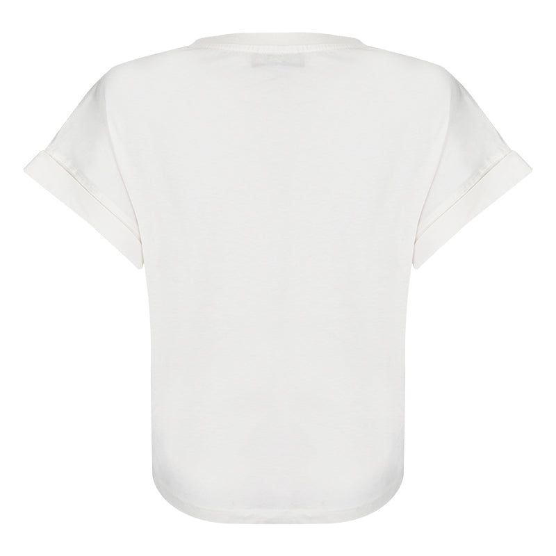 T-Shirt donna bottoni