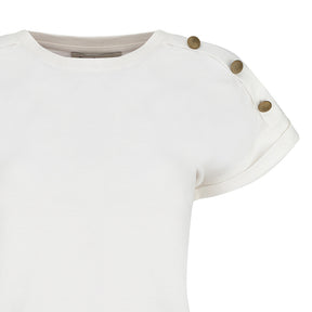 T-Shirt donna bottoni
