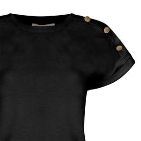 T-Shirt donna bottoni
