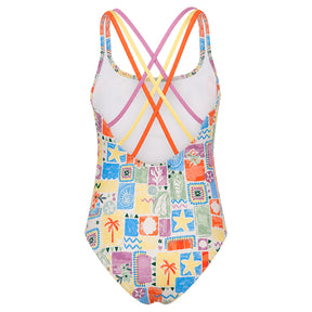 Costume bambina little stampa