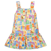 Abito copricostume bambina little stampa