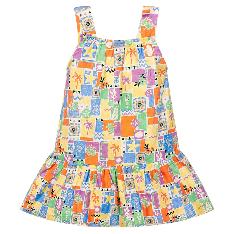 Abito copricostume bambina little stampa