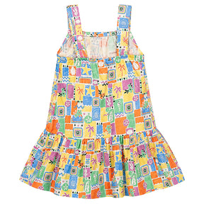 Abito copricostume bambina little stampa