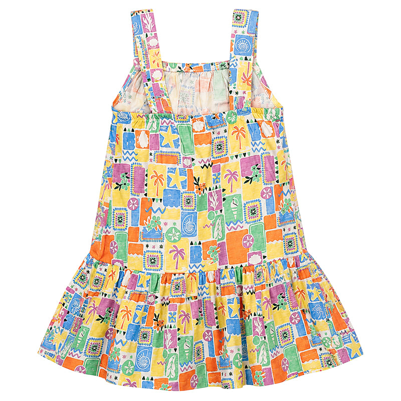 Abito copricostume bambina little stampa
