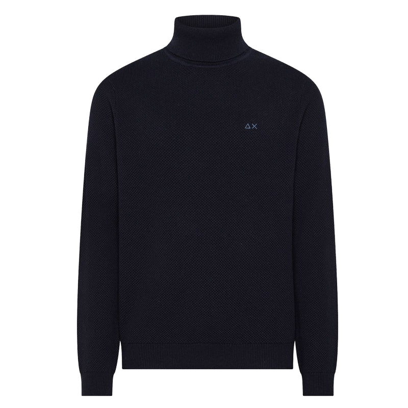 Maglione uomo dolcevita lana e cotone