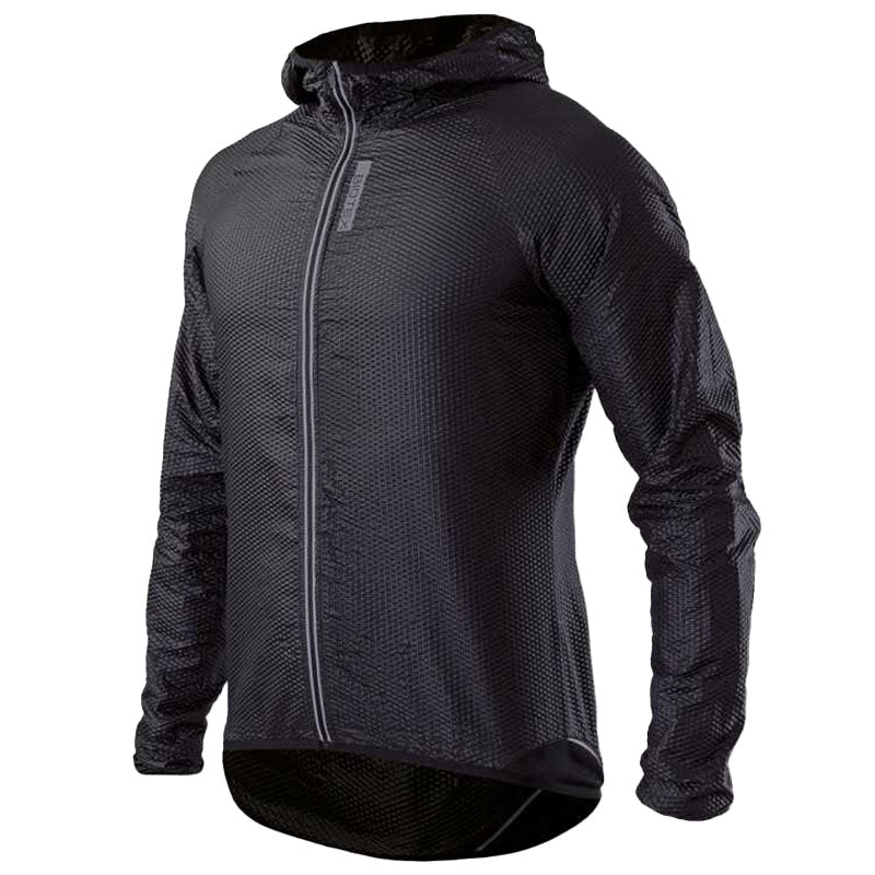 Giacca uomo Mantellina Windjacket 3D con cappuccio