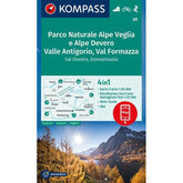 Carta escursionistica Parco Naturale Alpe Veglia e Alpe Devero, Valle Antigorio, Val Formazza 1:50.000