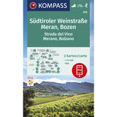 Cartina escursionistica Strada del Vino - Merano, Bolzano 1:25000