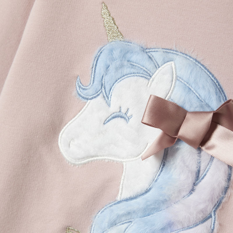 Felpa bambina Unicorno Crew