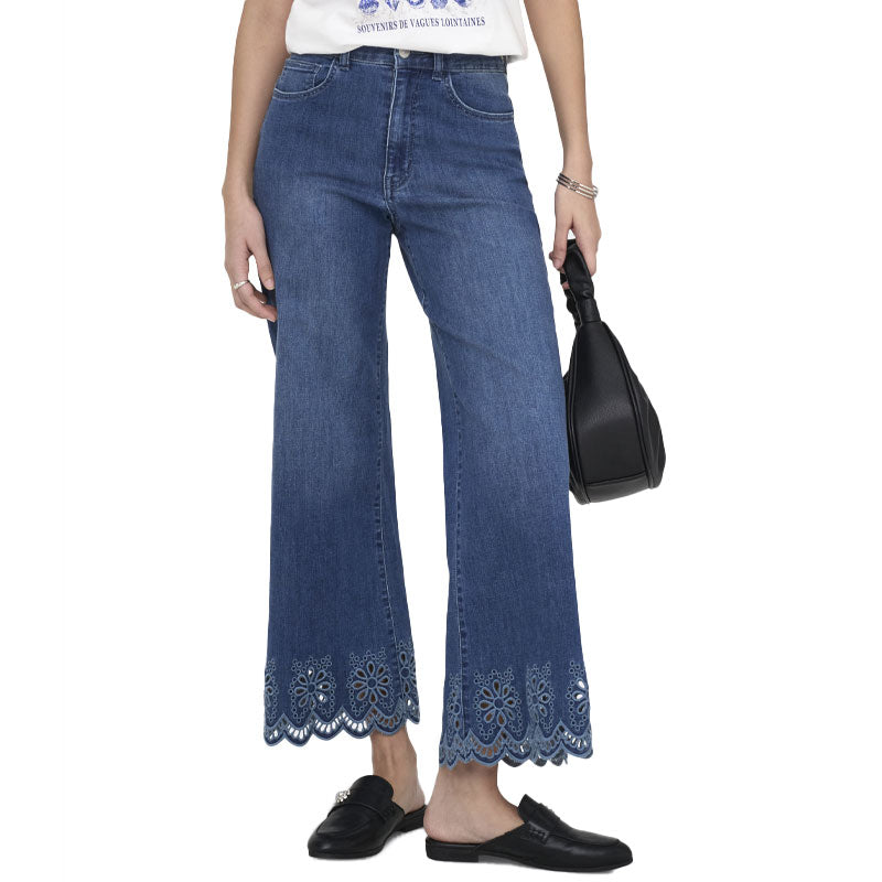 Pantalone donna Madison ricamo
