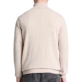 Maglione uomo Zip a un Quarto Lana
