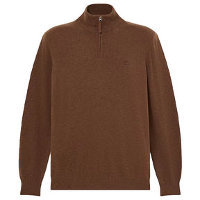 Maglione uomo Zip a un Quarto Lana