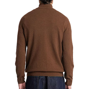 Maglione uomo Zip a un Quarto Lana